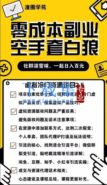 虚拟冷门资源项目2.5（冷门&代理玩法），精准引流实操日赚1000+