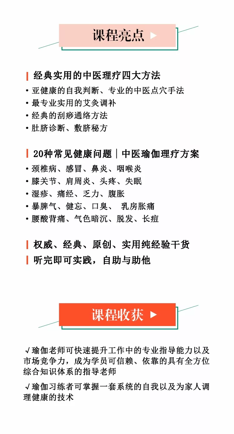 迷罗 从头到脚 助你成为中医瑜伽理疗高手  24节视频+课件