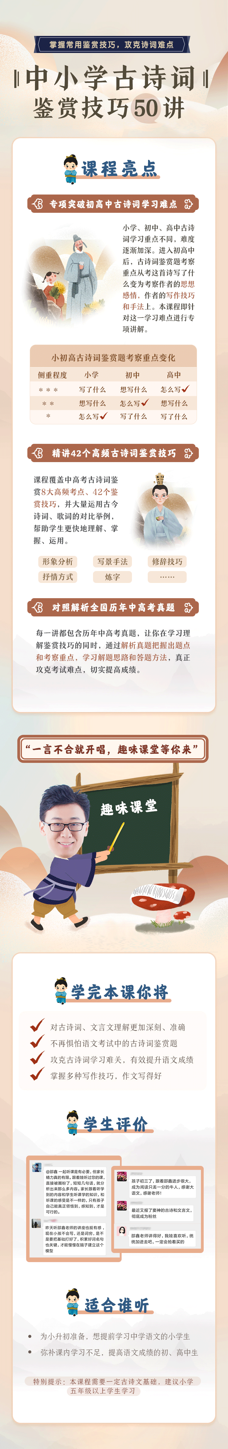 邵鑫·中小学古诗词鉴赏技巧50讲【完结】