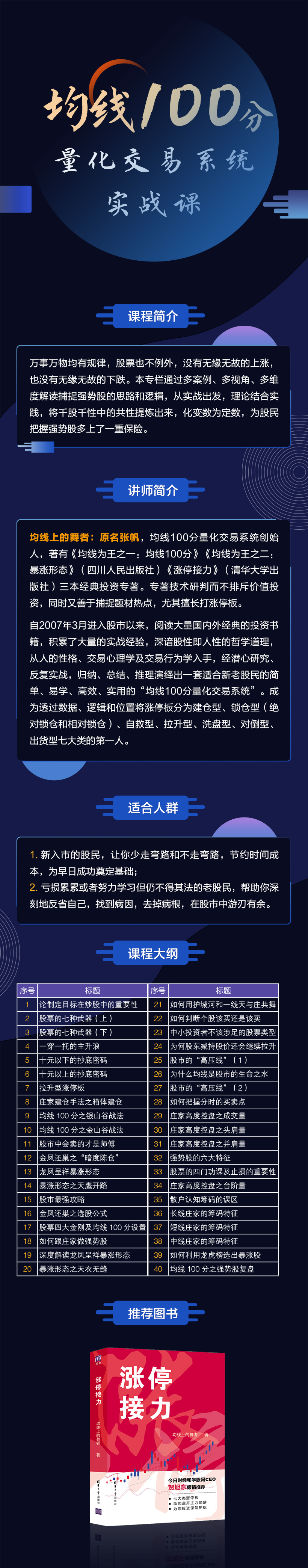 均线100分量化交易系统实战课（张帆）