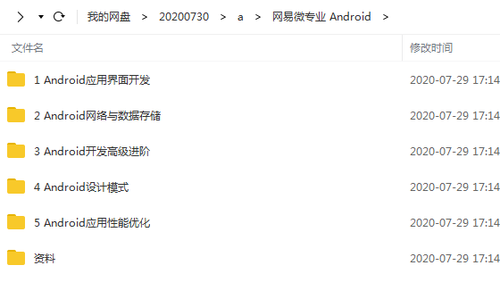 网易云课堂微专业 Android开发课程