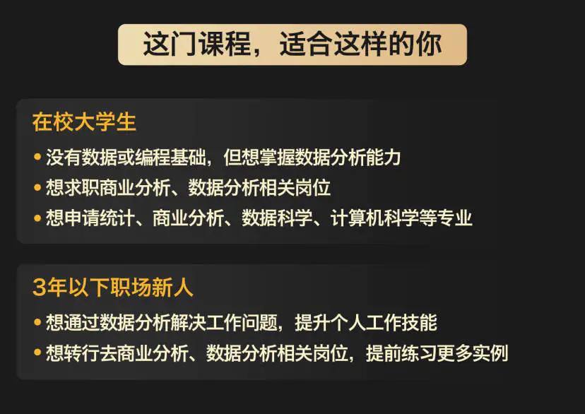 小灶能力派商业数据分析训练营课程（基础班+进阶班）