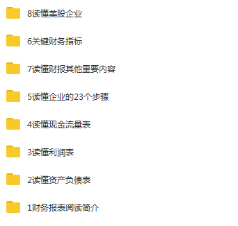 微淼-财务报表分析技能课视频 101文件