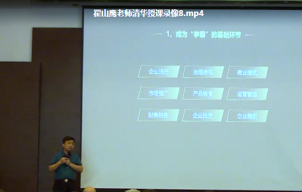翟山鹰清华授课讲座视频-如何成为中国民营企业的“学霸”标杆