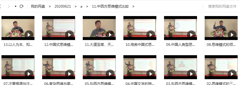 翟山鹰中西方思维模式比较讲座视频