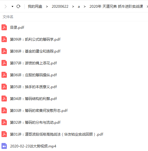 2020年天道兄弟 抓牛进阶实战课