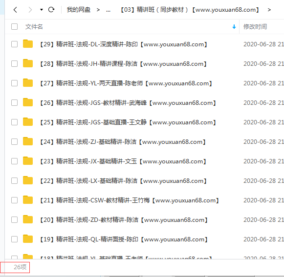 2020二级建造师《工程法规》真题班解析+全套教材同步精讲班VIP视频课件