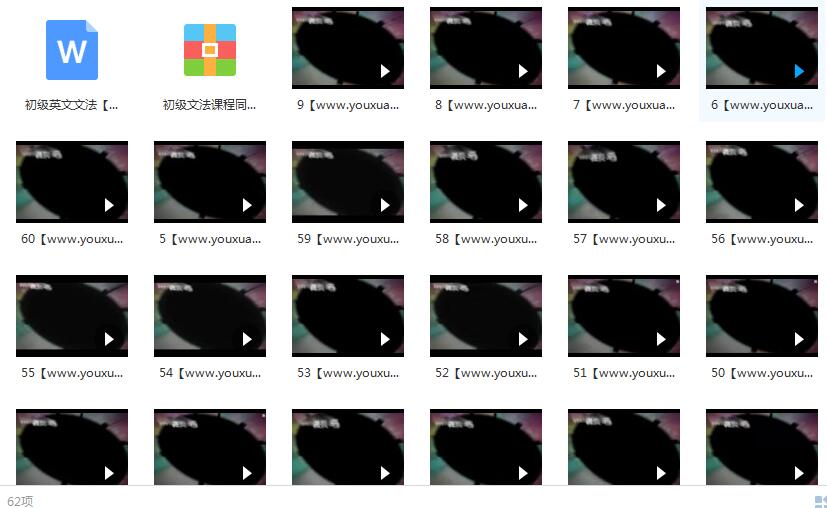 英语初级语法全套教学视频学习下载（谢孟媛老师60集）