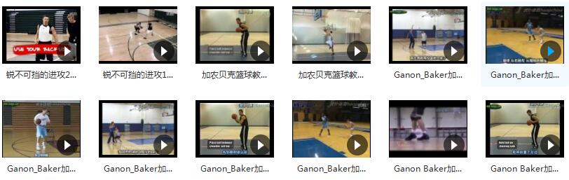 Ganon_Baker加农贝克_篮球训练教学教程_加农贝克篮球教学全集