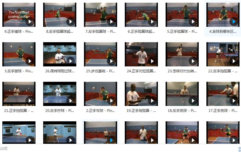 乒乓球技巧_PingSkills乒乓球教学片_乒乓球教学视频