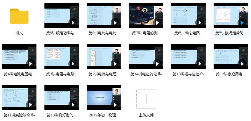 2019年春季初一(七年级)物理直播课辅导教学视频(杜春雨 14节课 含讲义)