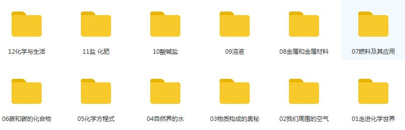 乐乐课堂初三(九年级)化学网课辅导教学视频全册(12章)