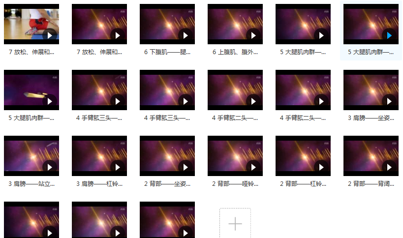 健美训练各部位视频_全套各部位经典健身训练动作