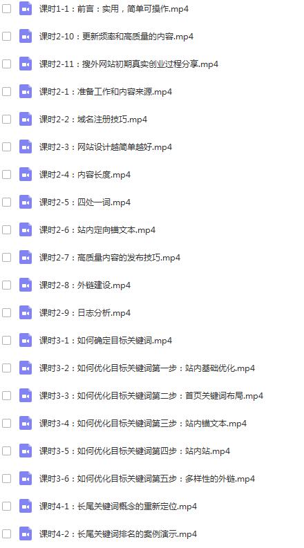 搜外网《夫唯网seo优化培训》视频教程完结版
