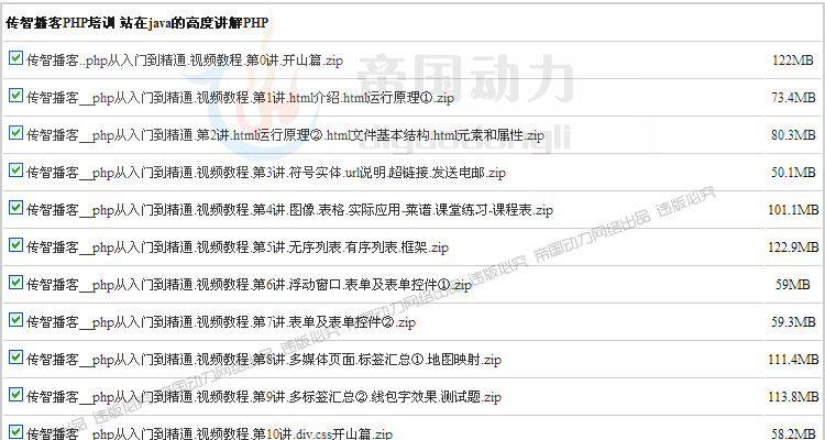 PHP视频教程大全146GB-PHP+Linux+Apache+MySQL视频教程+项目开发 第8张 PHP视频教程大全146GB-PHP+Linux+Apache+MySQL视频教程+项目开发 第8张