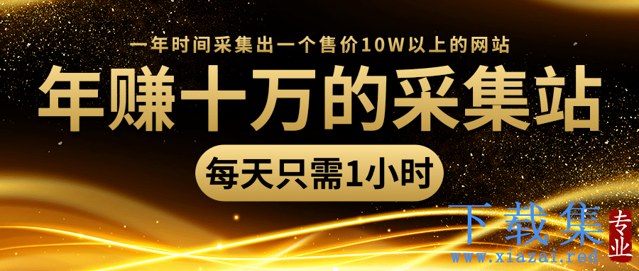 年赚十万的采集站，每天却只需要1小时，一年时间采集出一个售价10W以上的网站