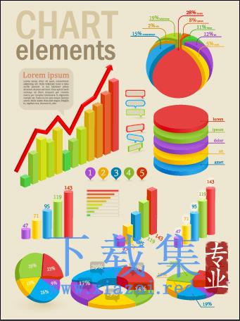 信息图形和图表设计EPS矢量元素