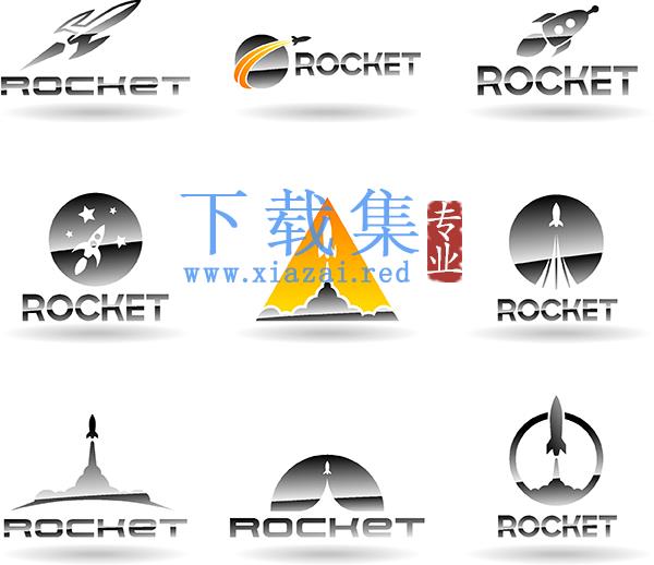 9个火箭发射的矢量AI设计素材