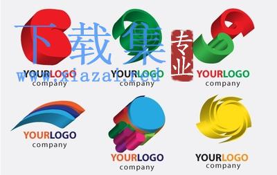 五颜六色的3D标志LOGO素材EPS矢量文件