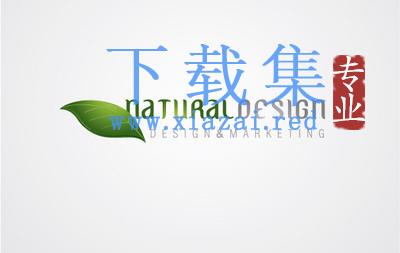 自然生态叶子LOGO标志AI矢量素材