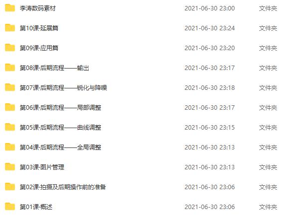 李涛数码摄影后期高手之路视频课程