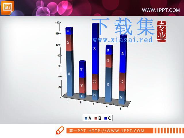 可用excel编辑的PPT柱状图