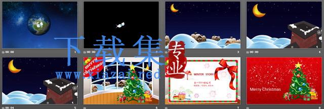圣诞节动画PPT模板下载 第2张 圣诞节动画PPT模板下载 第2张