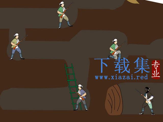 “地道战抗战传奇故事”动画PPT下载 第1张 “地道战抗战传奇故事”动画PPT下载 第1张