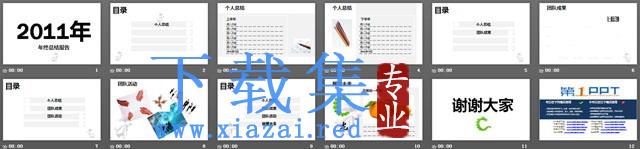 年度工作总结报告PPT模板下载 第2张 年度工作总结报告PPT模板下载 第2张