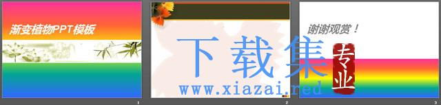 彩色渐变荷花PowerPoint模板下载 第2张 彩色渐变荷花PowerPoint模板下载 第2张