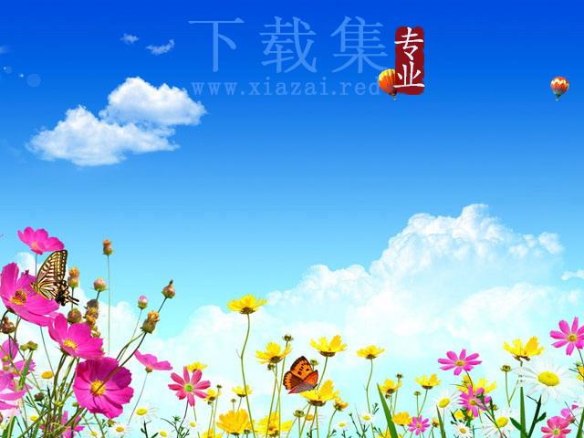 春意盎然的自然风光PPT背景图片 第1张 春意盎然的自然风光PPT背景图片 第1张