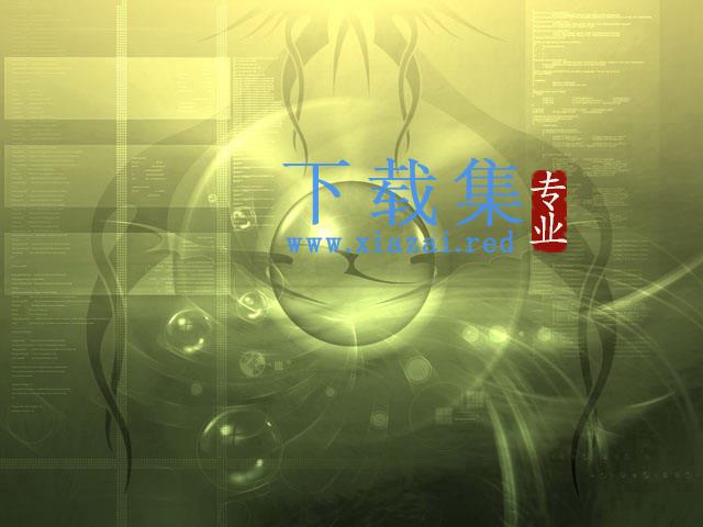 淡雅绿色科技感PowerPoint背景图片 第1张 淡雅绿色科技感PowerPoint背景图片 第1张