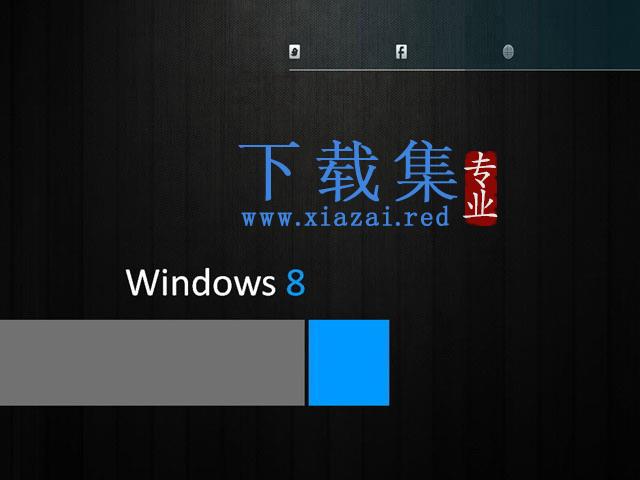 黑色win8风格商务PPT模板免费下载