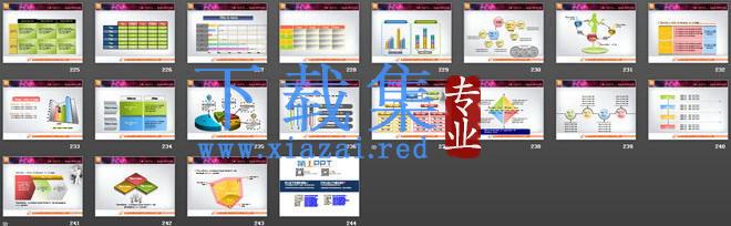 240张PPT图表模板大全整套下载 第9张 240张PPT图表模板大全整套下载 第9张