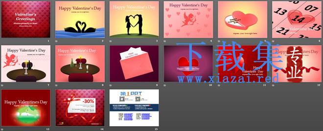 Happy Valentine‘s Day情人节快乐PPT模板下载 第2张 Happy Valentine‘s Day情人节快乐PPT模板下载 第2张