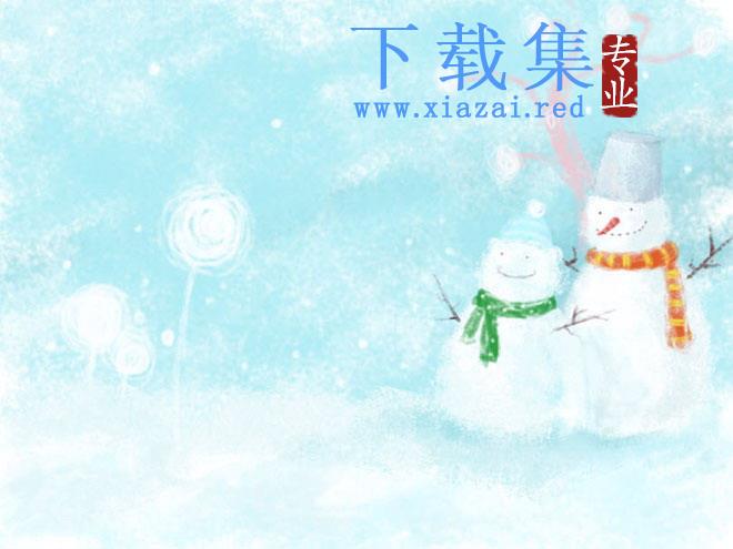 冬日暖阳主题的卡通幻灯片背景图片 第1张 冬日暖阳主题的卡通幻灯片背景图片 第1张