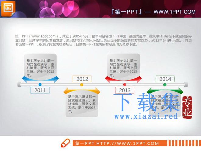 精美实用的PPT流程图下载