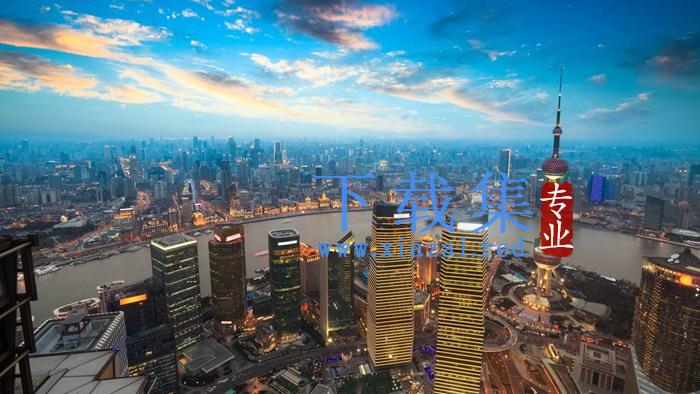 上海东方明珠PPT背景图片