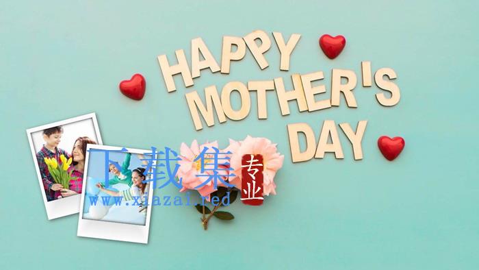 Happy Mother's Day母亲节电子相册PPT模板