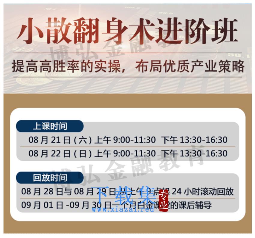 【溪流竹海】王宗峰小散翻身术进阶班 2021年8月