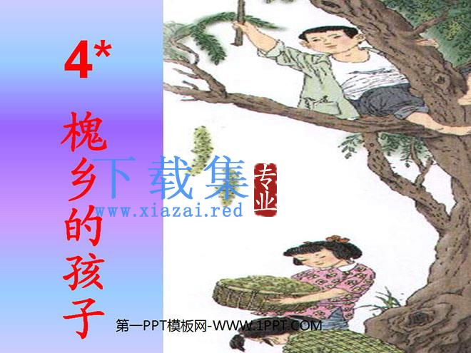 《槐乡的孩子》PPT教学课件下载