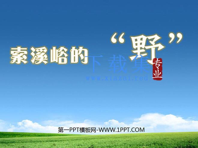 《索溪峪的“野”》PPT课件下载2