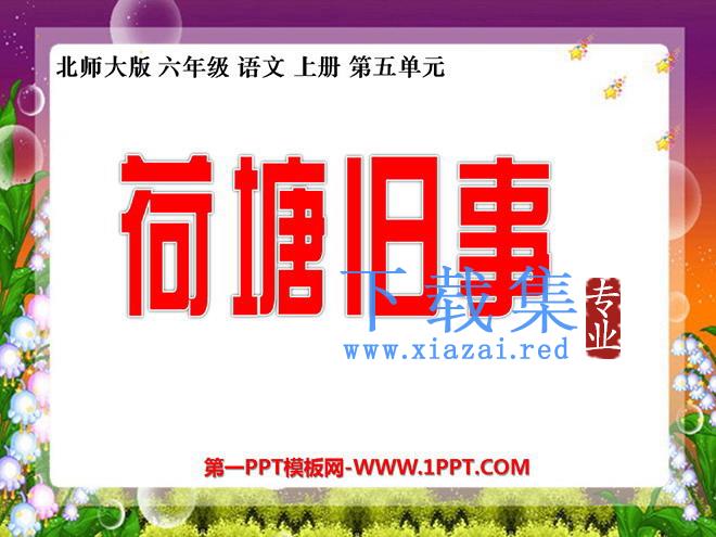 《荷塘旧事》PPT课件2