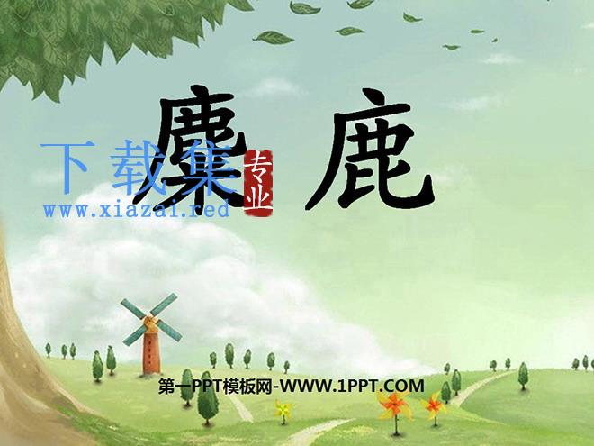 《麋鹿》PPT课件