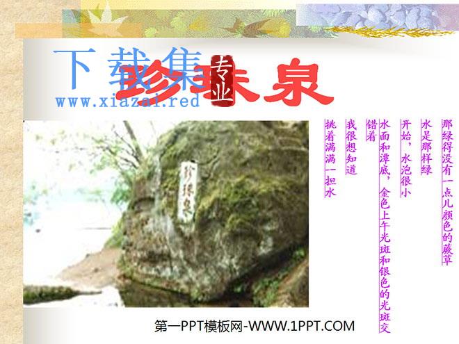 《珍珠泉》PPT课件