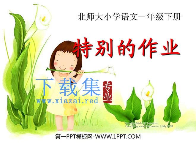 《特别的作业》PPT课件3