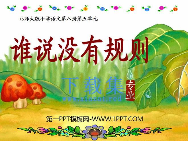 《谁说没有规则》PPT课件