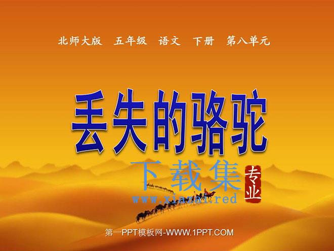 《丢失的骆驼》PPT课件
