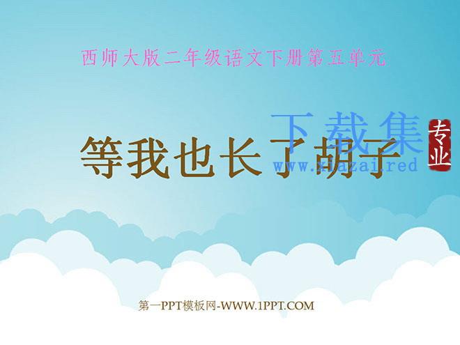 《等我也长了胡子》PPT课件