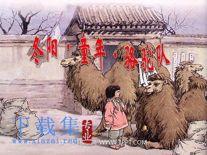 《冬阳·童年·骆驼队》PPT课件5